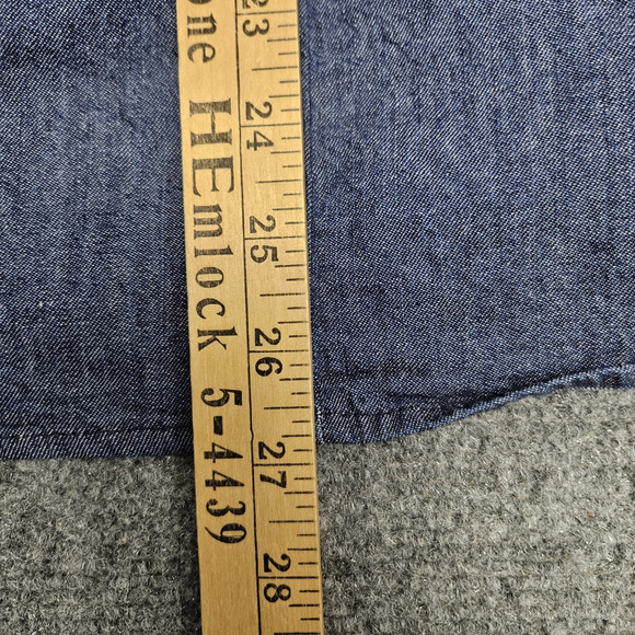 Eloquii Top Blouse Womens Size 20 Blue Wrap Long Sleeves Boho‎ Elevated Casual - Picture 8 of 9